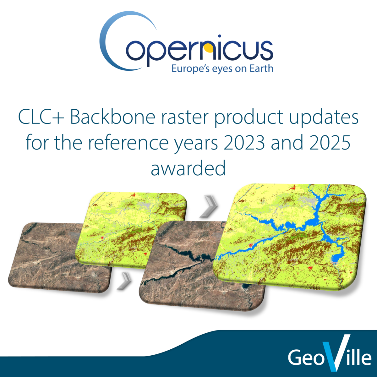 CLC+ Backbone raster product updates for the reference years 2023 and 2025 awarded