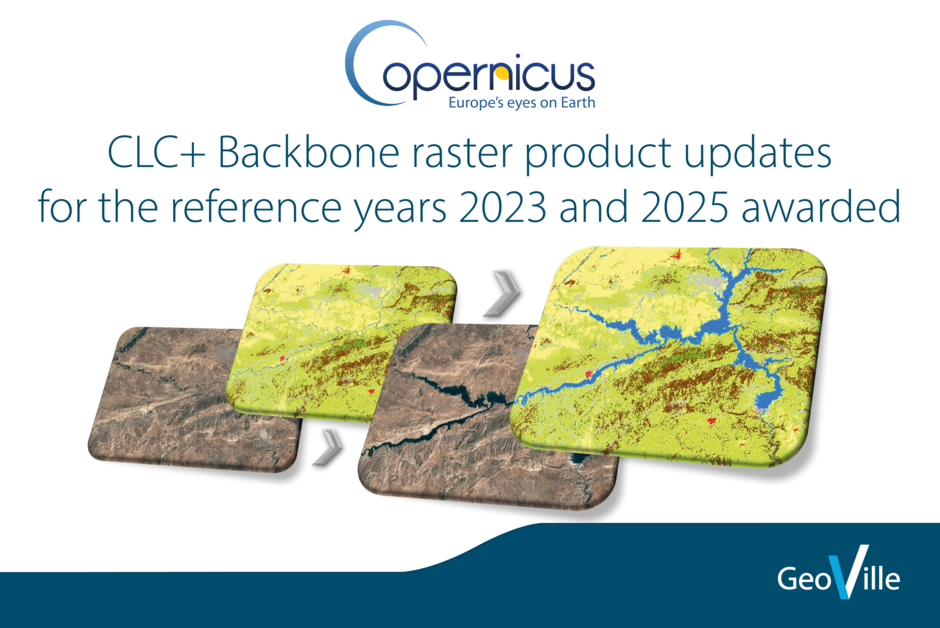 CLC+ Backbone raster product updates for the reference years 2023 and 2025 awarded