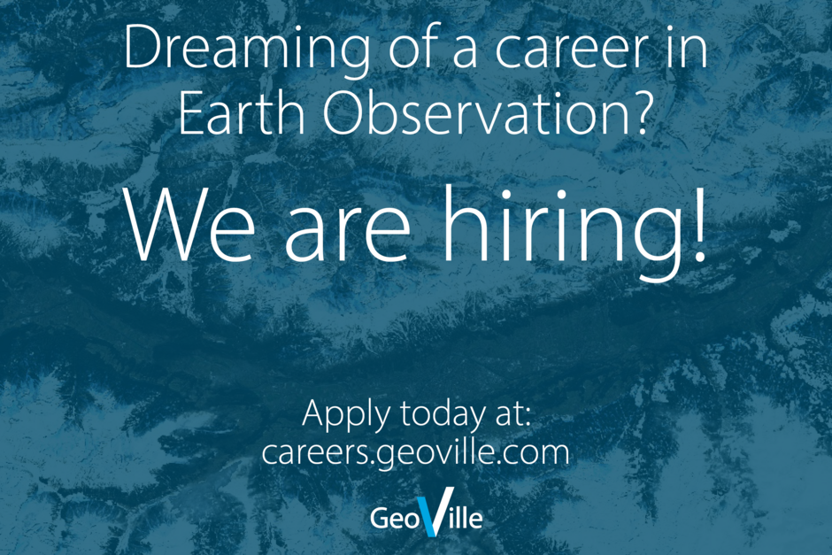 Dreaming of a career in Earth Observation? We're hiring!
