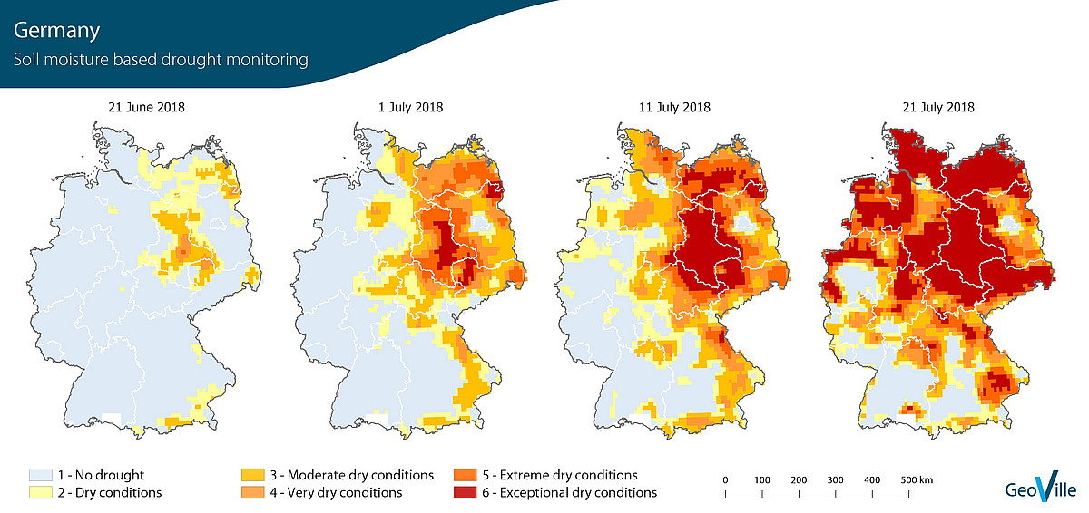 Record drought in Germany spotted by satellites
