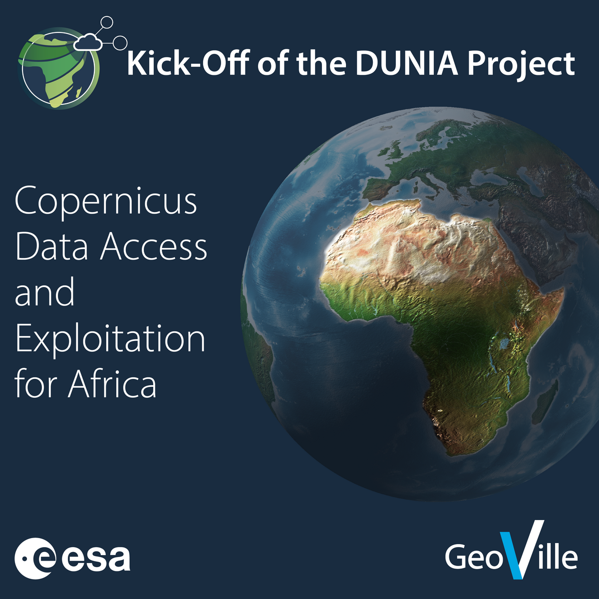 Kick-Off of the DUNIA Project - Copernicus Data Access and Exploitation for Africa